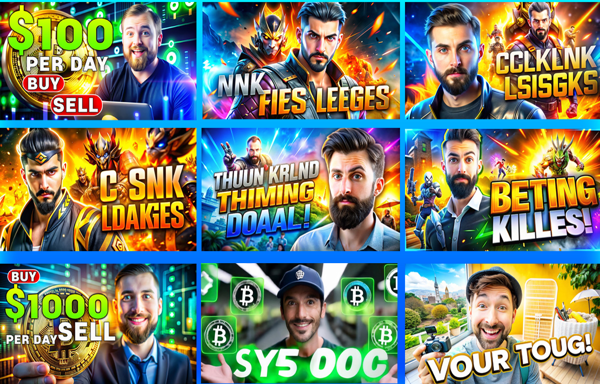 Create youtube video cover amazing quality