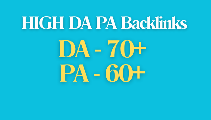 I will Create High DA Manual Backlinks for your website