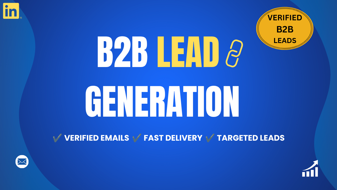 I will do lead generation and build verified targeted business email lists