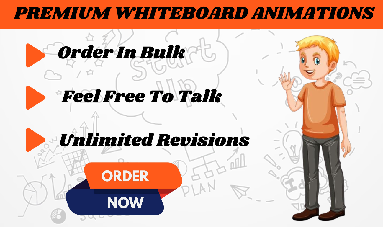 I will make whiteboard animation video for you