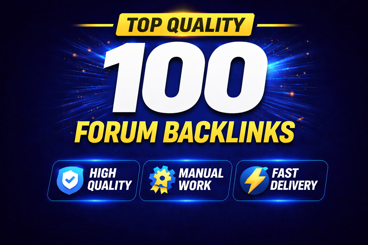 I will create 100 Forum Backlinks High Authority DoFo...