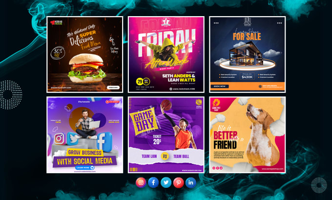 I will design 10 attractive facebook and instagram posts banner ads in 24 hours