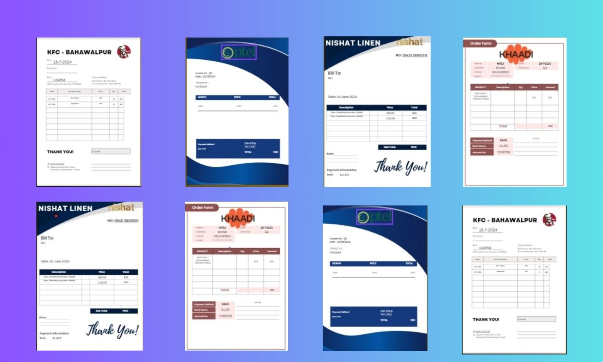 I will design xero invoice template for your business