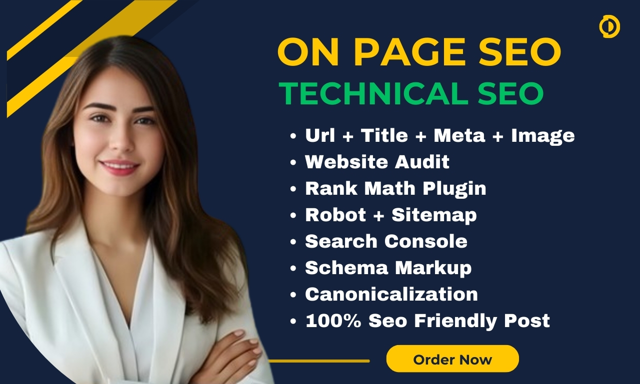 I will do On-page and tachnical SEO for your website fast rank in google