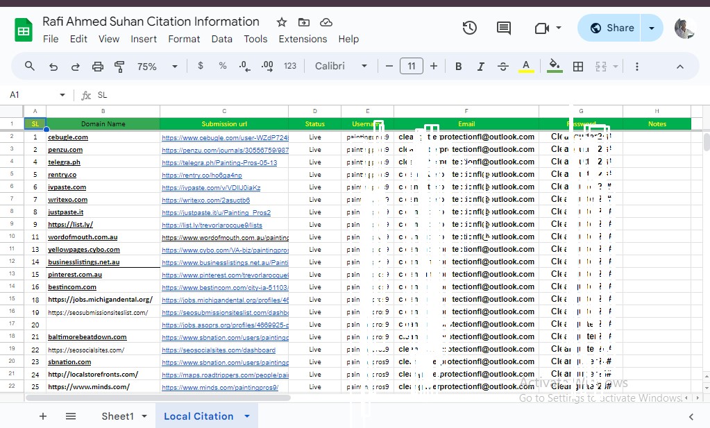 I will do 120 UK Local Citations for UK, new zealand, spain, denmark