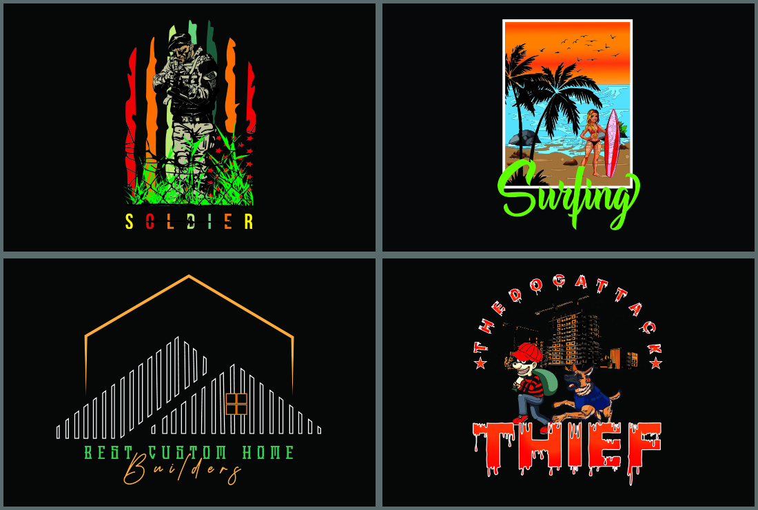 I will do retro vintage, badge, logo style t shirt design