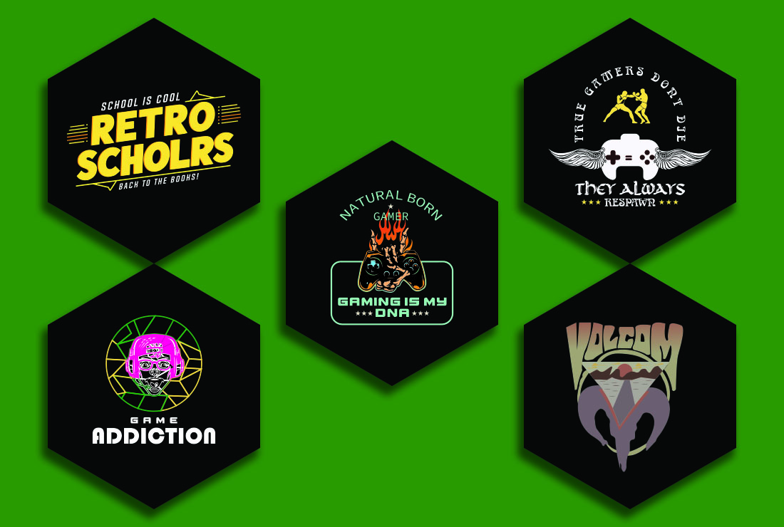 I will do retro vintage, band,simple logo and t shirt design