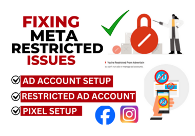 You will get fix meta ads restrictions, ad account issues, page problem