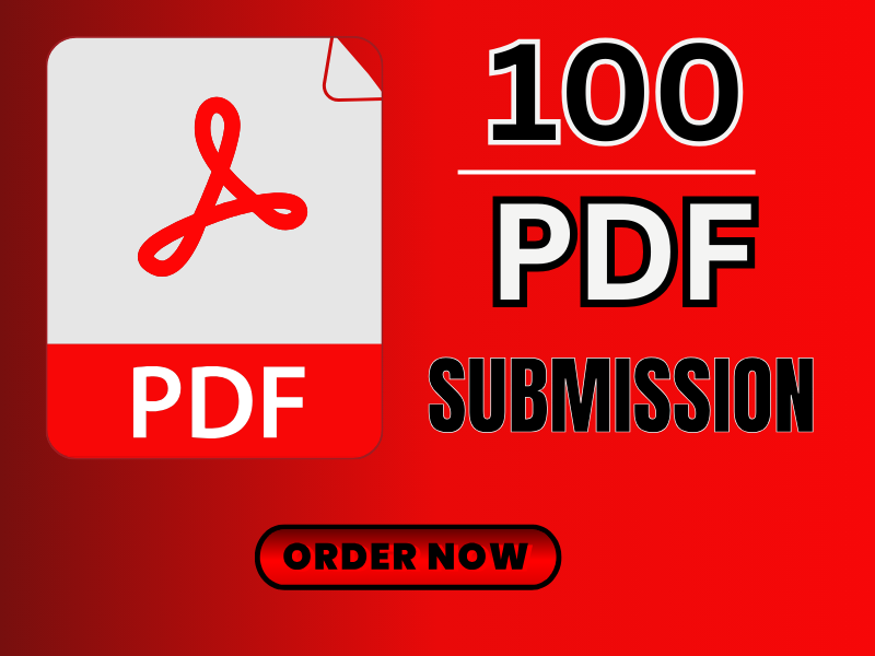 I will do 200 PDF submission manually to 30 high auth...