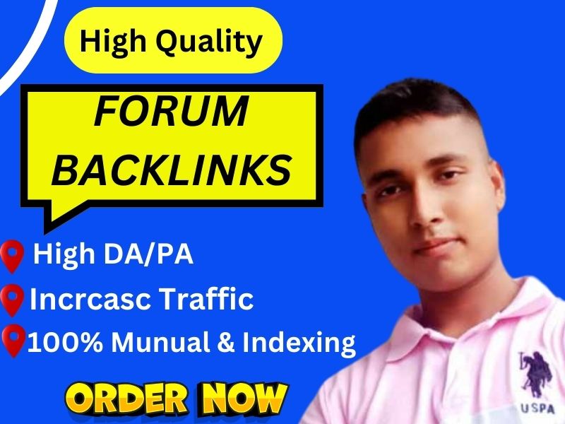 I will provide 50 Dofollow Forum Posting High DA/PA W...
