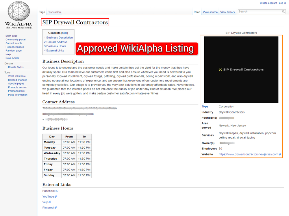 Get An Approved WikiAlpha Page