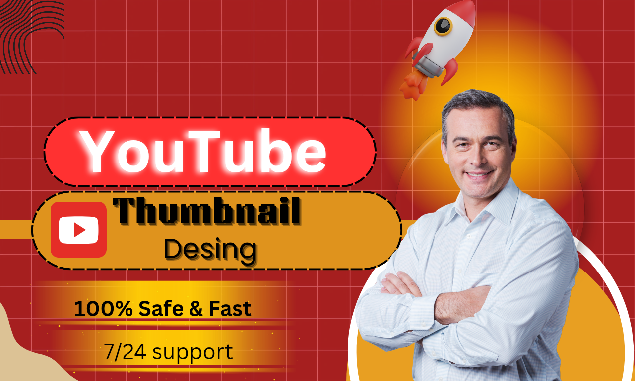 I Will Design Eye-Catching youtube Thumbnail That boost view