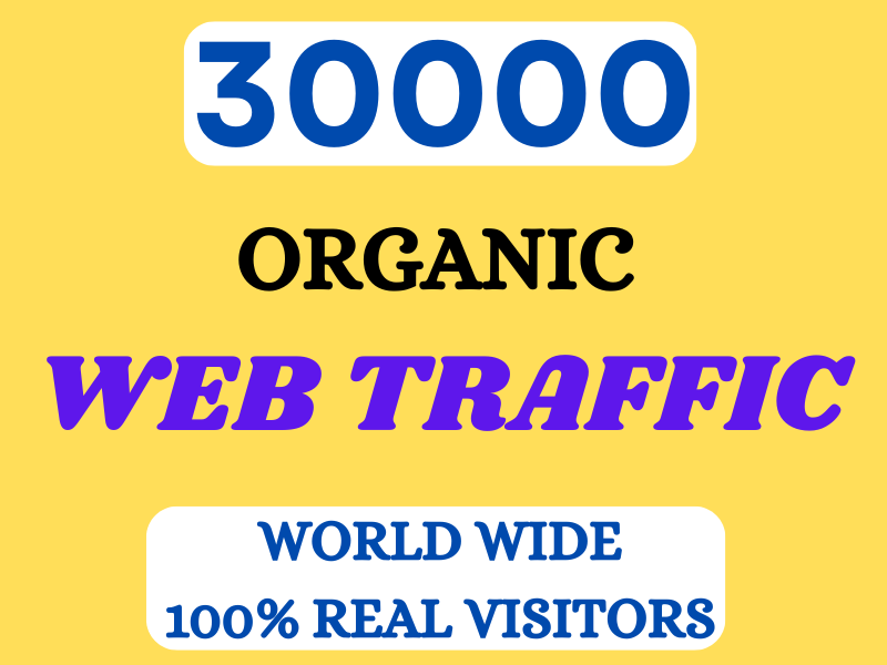 Drive high-quality, genuine organic web traffic from...