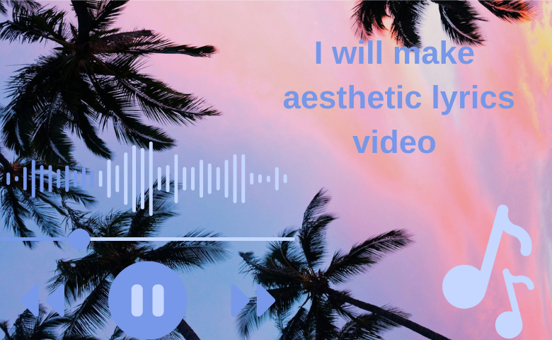I will Create Aesthetic Lyrics Video Editing for Your...