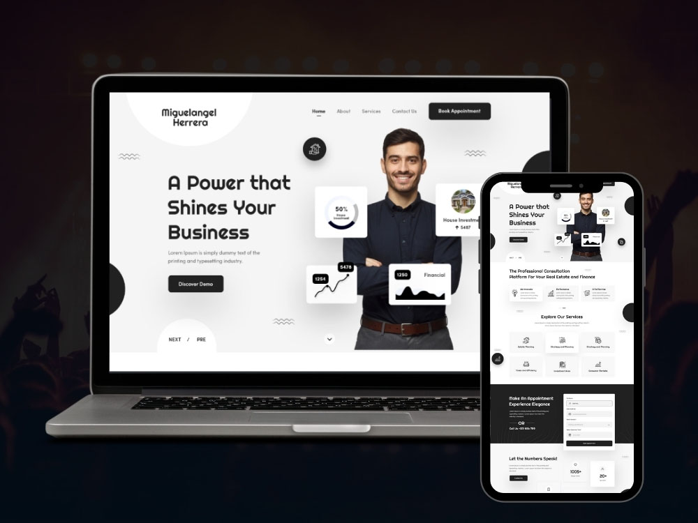 design premium landing page with e-commerce function