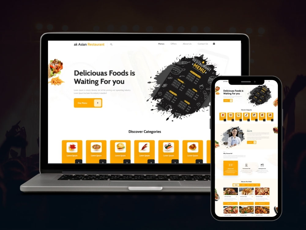 design premium landing page with e-commerce function