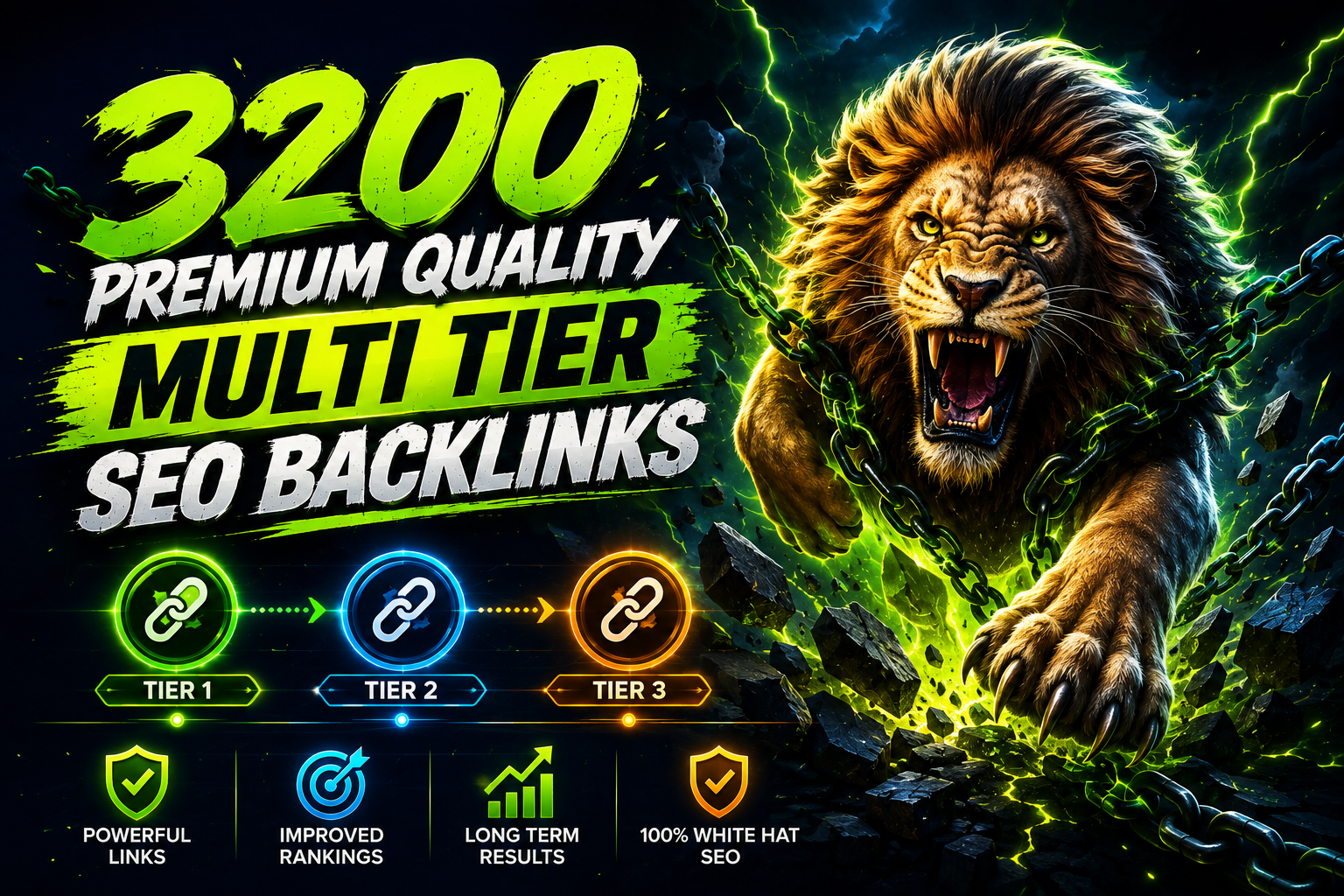 3200 High Quality Multi-Tier SEO Backlinks | Powerful Link Building for Higher Google Rankings