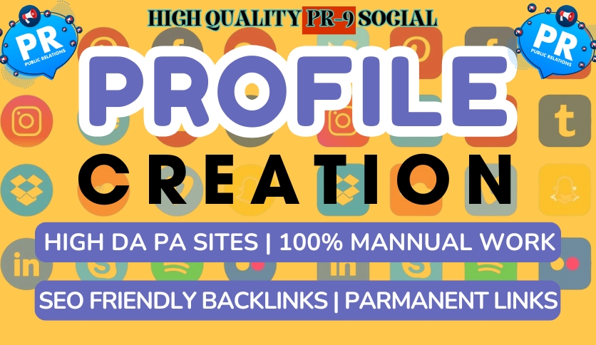 High Quality 200 Profile Backlinks DA 99-70 + To Boost Your Website Ranking on Google