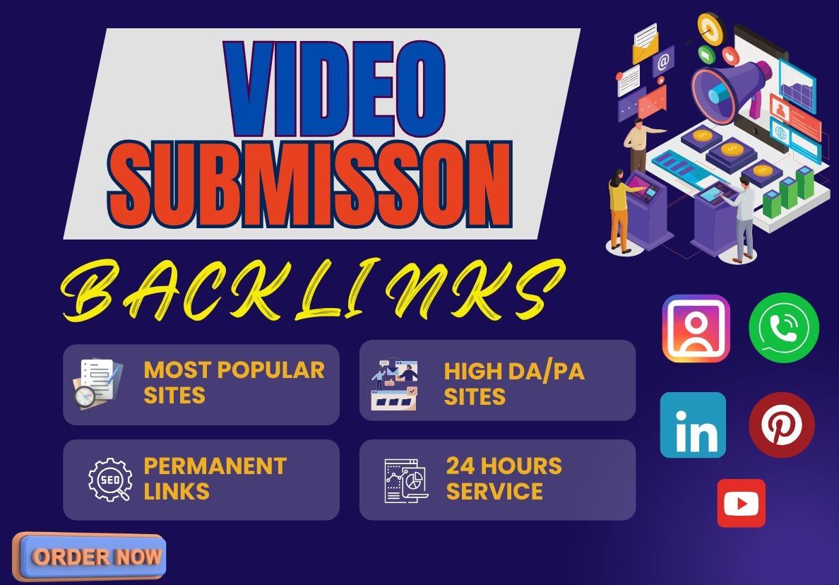 I will manually upload 30 top video submissions to high-authority sites.