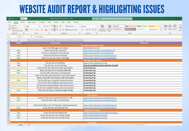 Comprehensive Technical SEO Website Audit report with Screaming Frog 