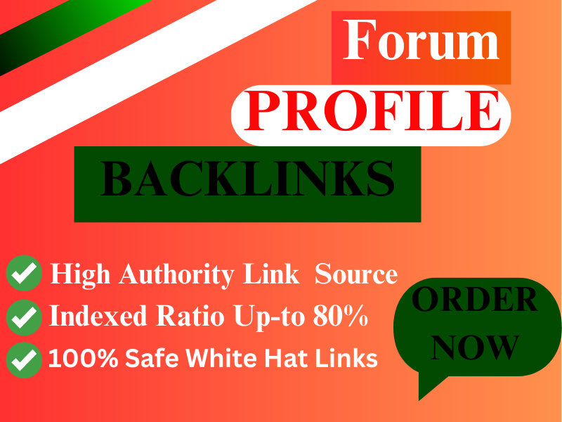 I Create Manual Quality forum profile backlinks SEO l...
