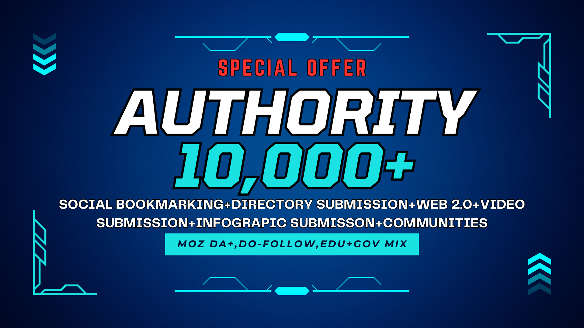 Get Authority 10000 High Quality SEO Backlinks 