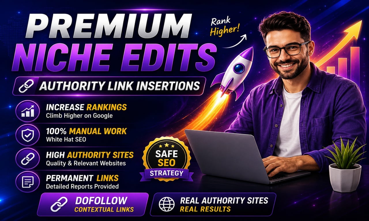I Will Create 5 Premium Niche Edit Link Insertions on Authority Websites