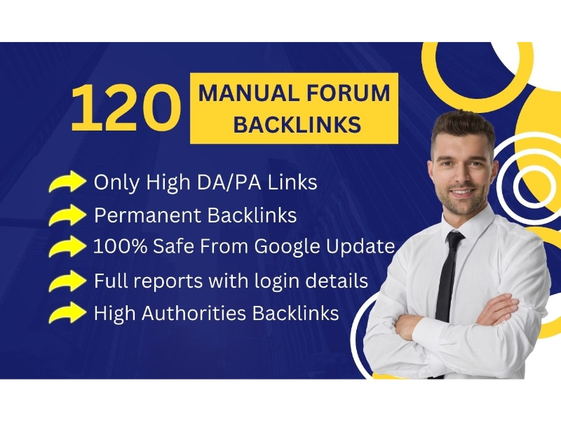 I will do manually 50 Forum posting dofollow backlinks with high DA PA websites