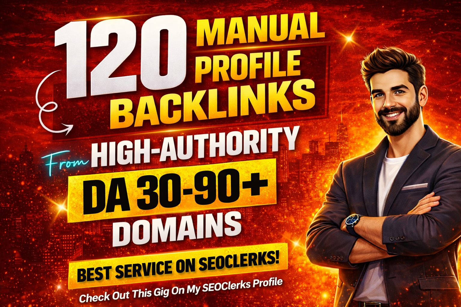 Get 120 Manual Profile Backlinks | White Hat SEO & Link Building on High Authority Sites