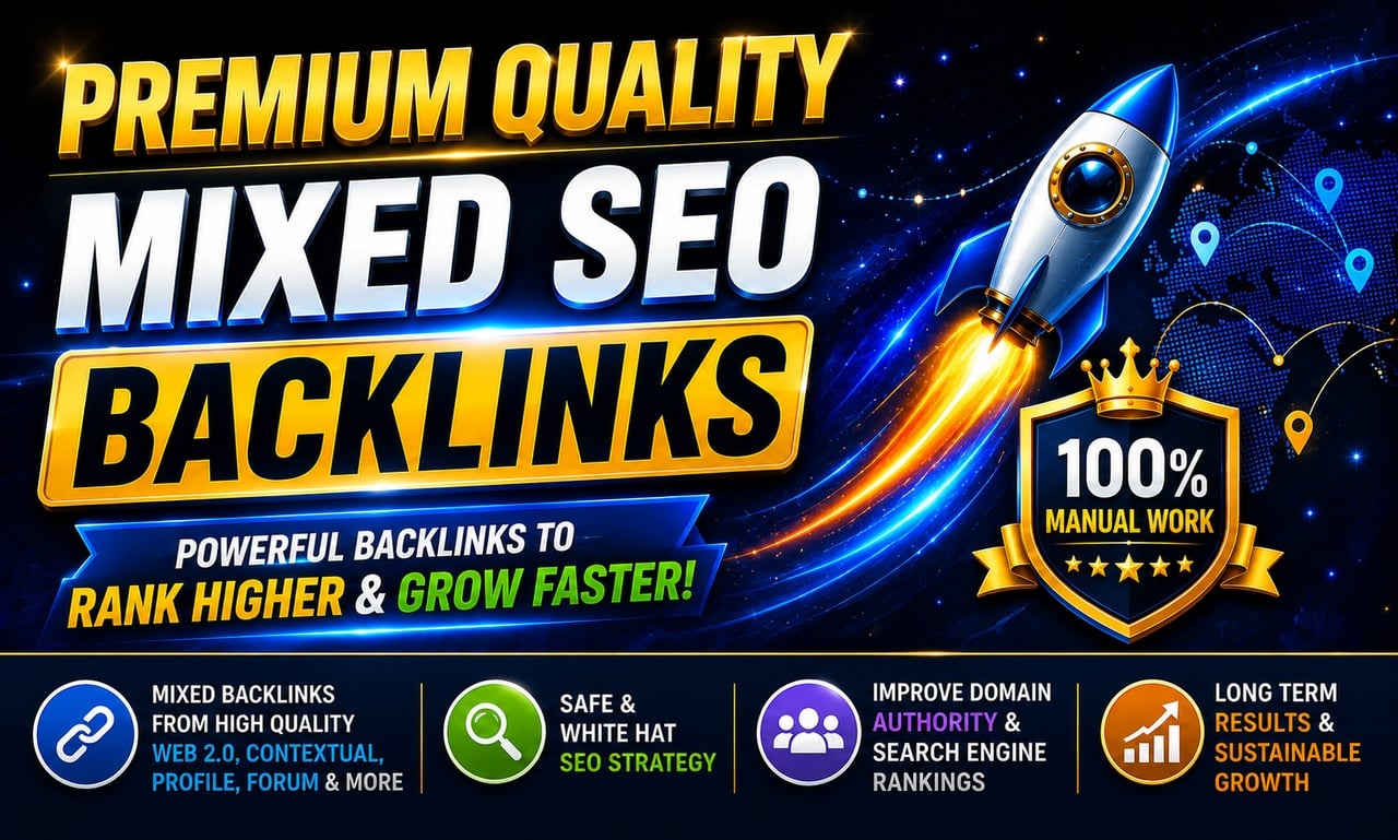 GET 1999 PREMIUM MIXED SEO Backlinks Web 2.0, Niche Edits, Directory Submissions, PR9, Forum Posting