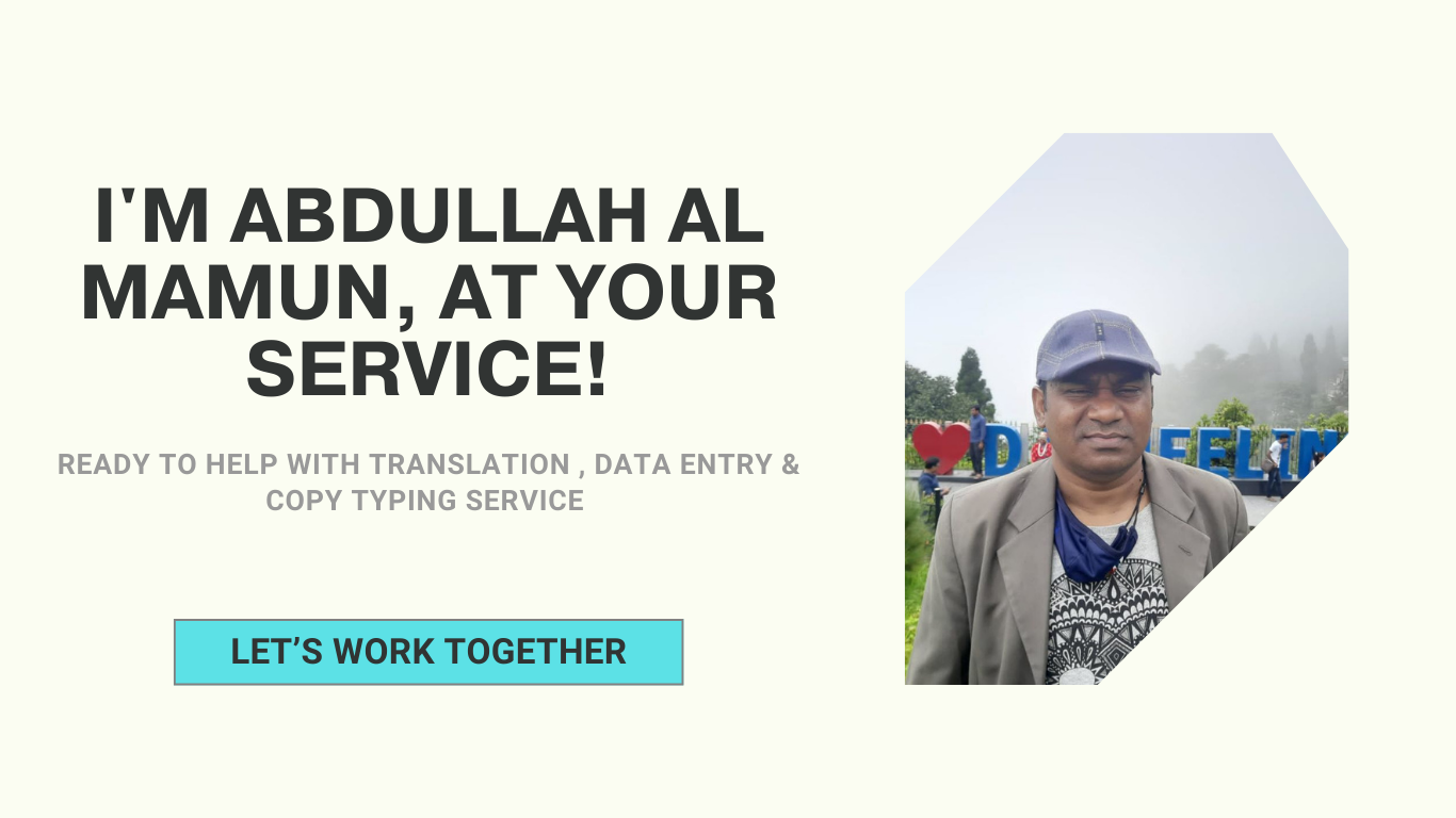 Translation | Data Entry | Copy Typing