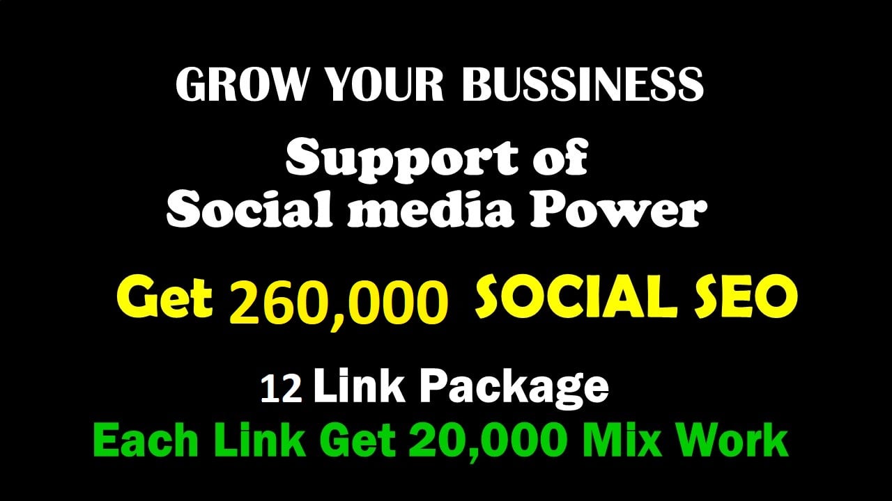 Premium 260,000 SEO SIGNALS From 4 Platforms best for...