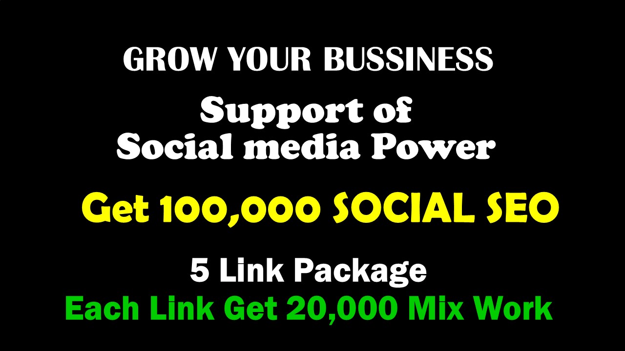 Premium 100,000 Social Signals Across 4 Platforms &ndash; Boost SEO & Visibility for Up to 5 Links