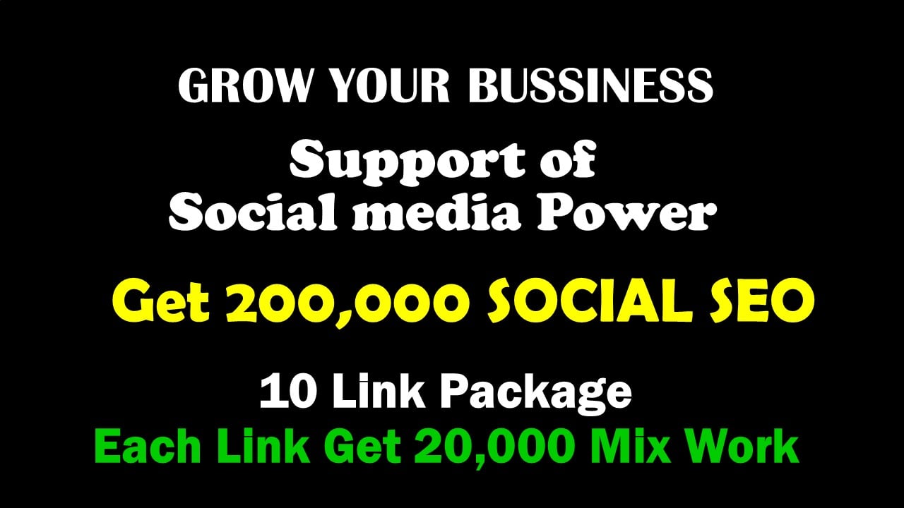 Premium 200,000 Social Signals Across 5 Platforms - M...