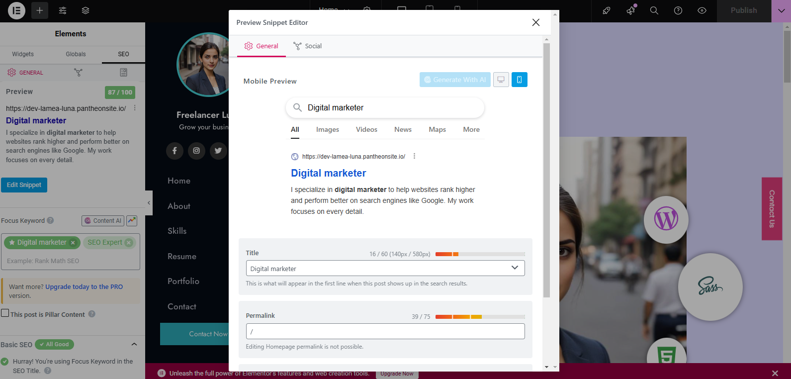I will provide professional, best-on-page SEO optimization and expert SEO for better ranking.