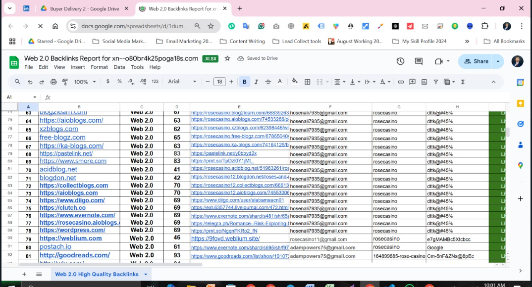  I will create 30 dofollow web2.o backlinks