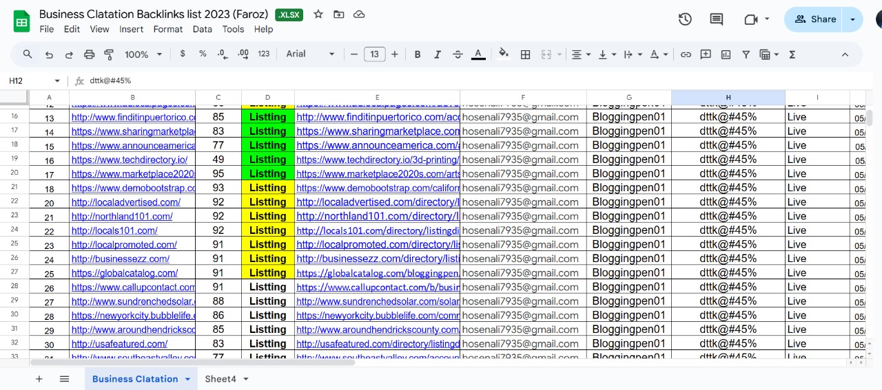 I will Create 100 local citations and business listings for Your local business