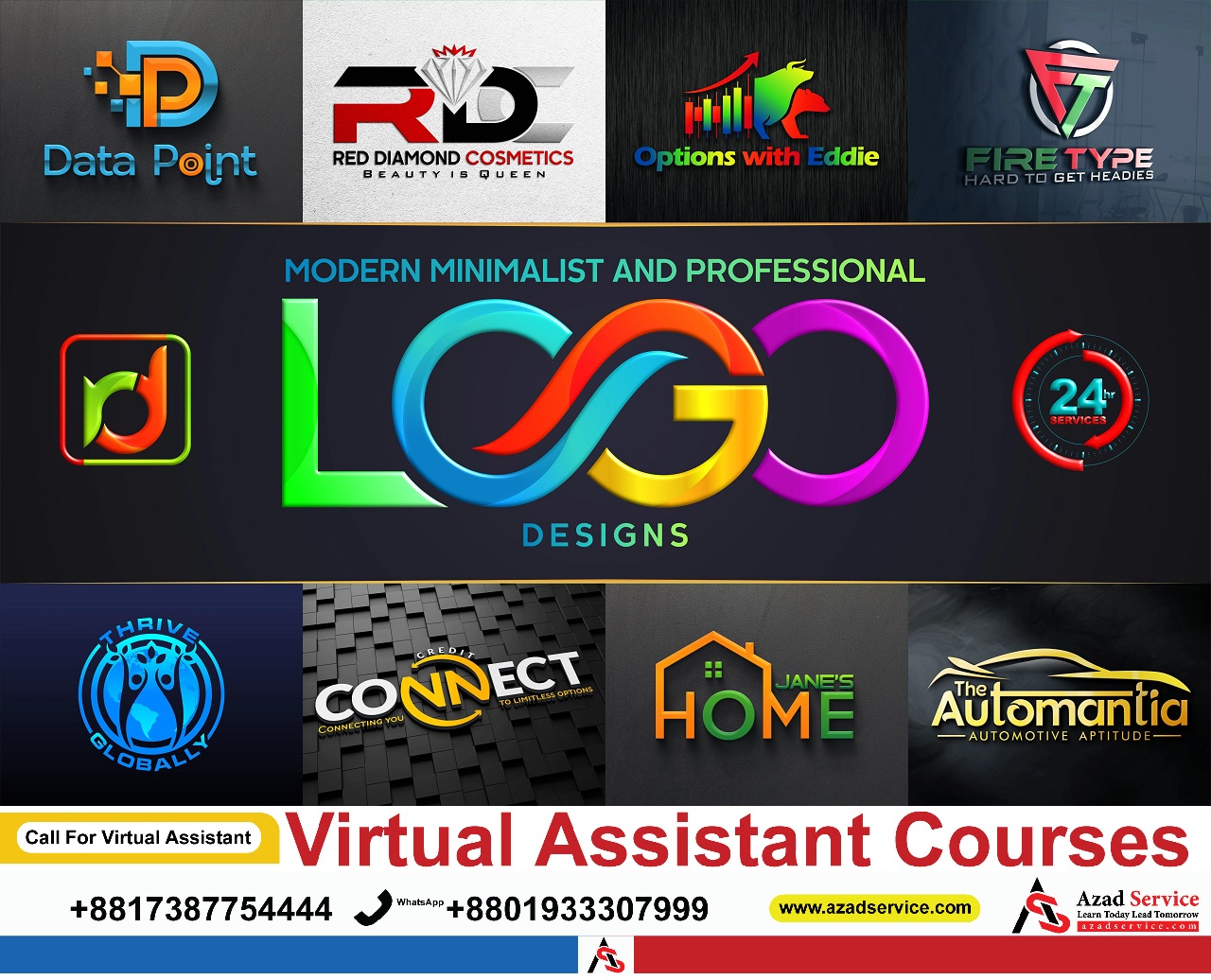  create a professional minimalist logo design