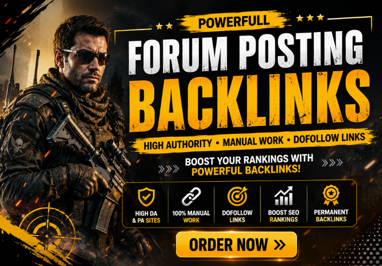 I will do high quality forum posting dofollow SEO bac...