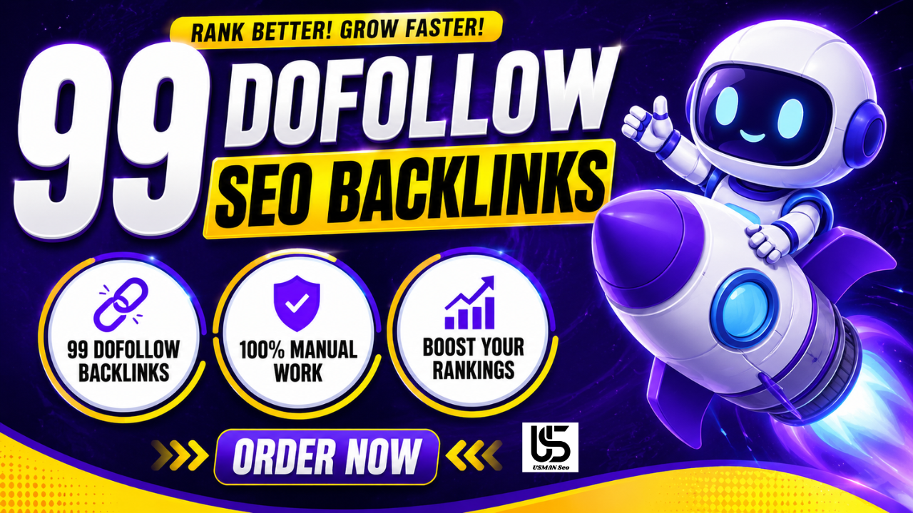 i will do 99 dofollow seo backlinks on Da 30+