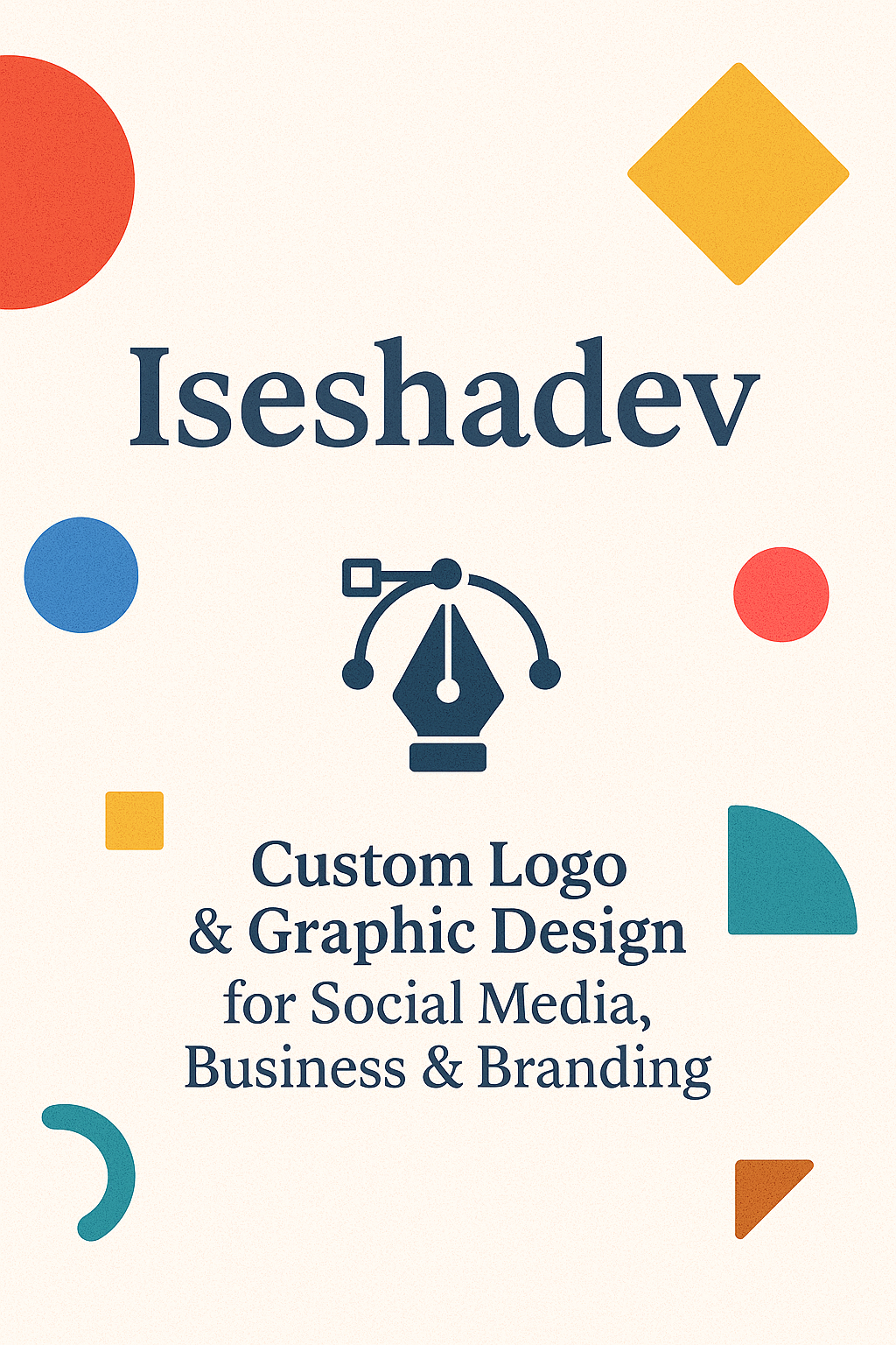 Custom logo & graphic design for social media, business & branding
