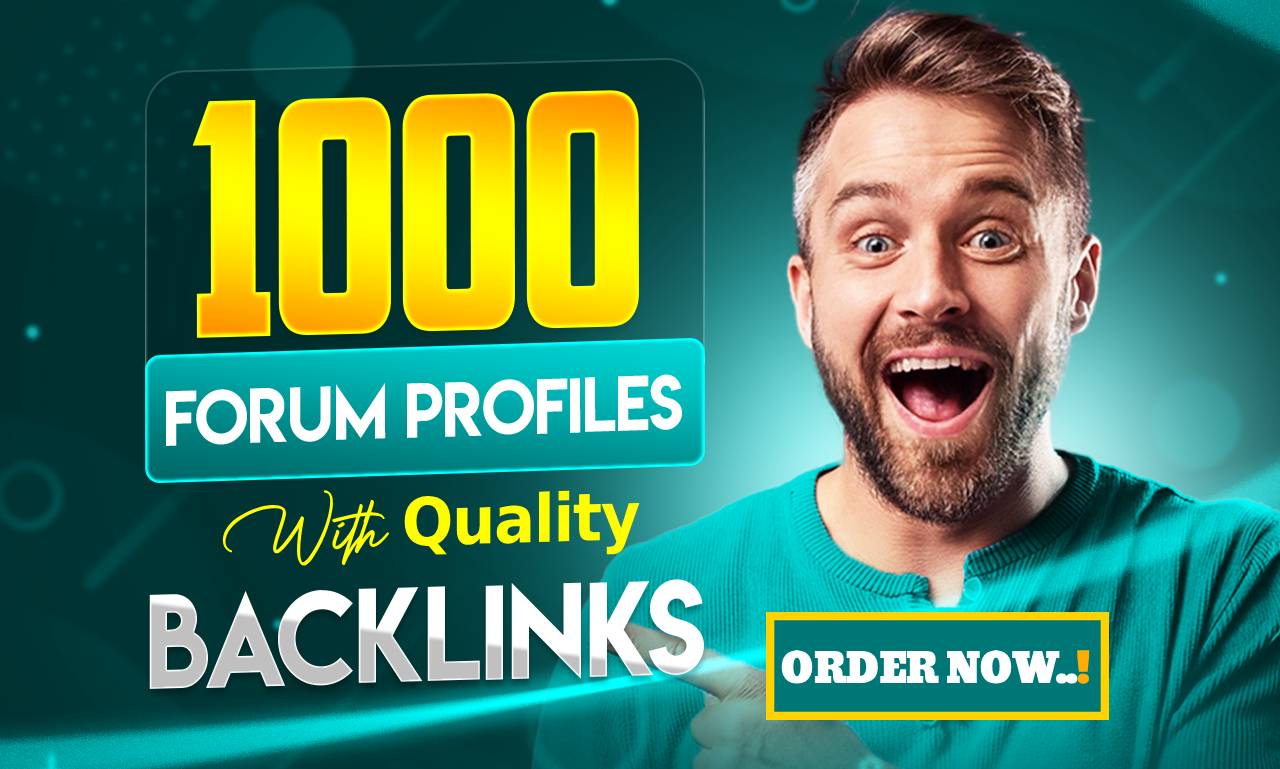 Build 1,000 Forum Profile Links for Your Website with Keywords