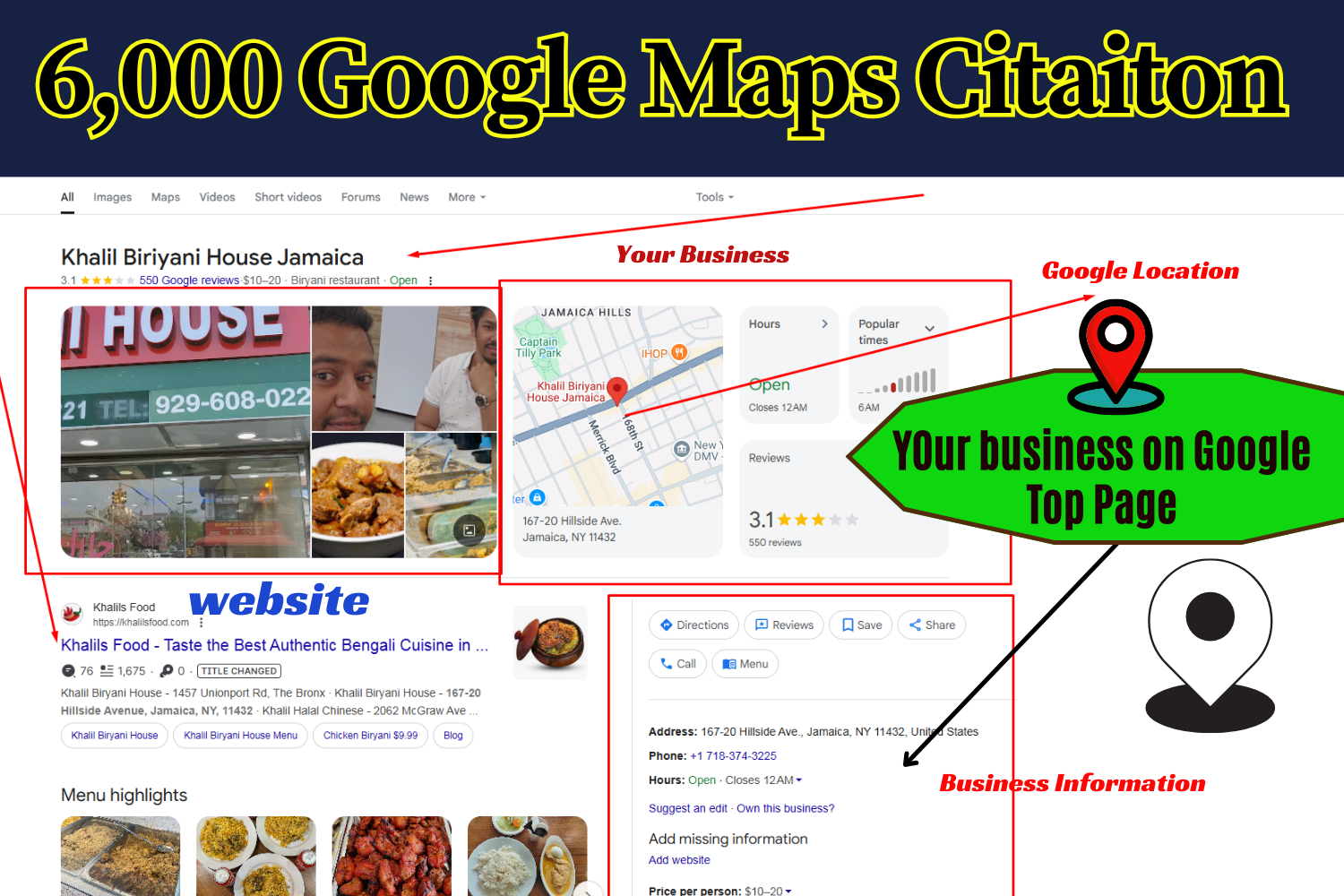 Manual 6,000+ Google Maps Citations to Improve GMB Ranking Visibility for local SEO