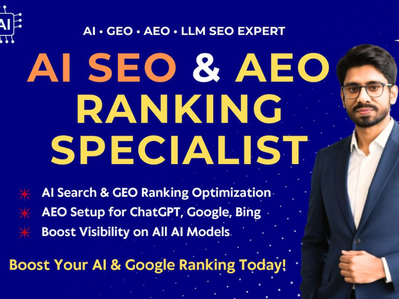 I will optimize ai SEO, GEO, aeo and rank your business on google and ai platforms