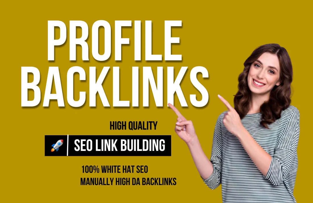 I will do 180 high quality dofollow SEO profile backlinks link building Service