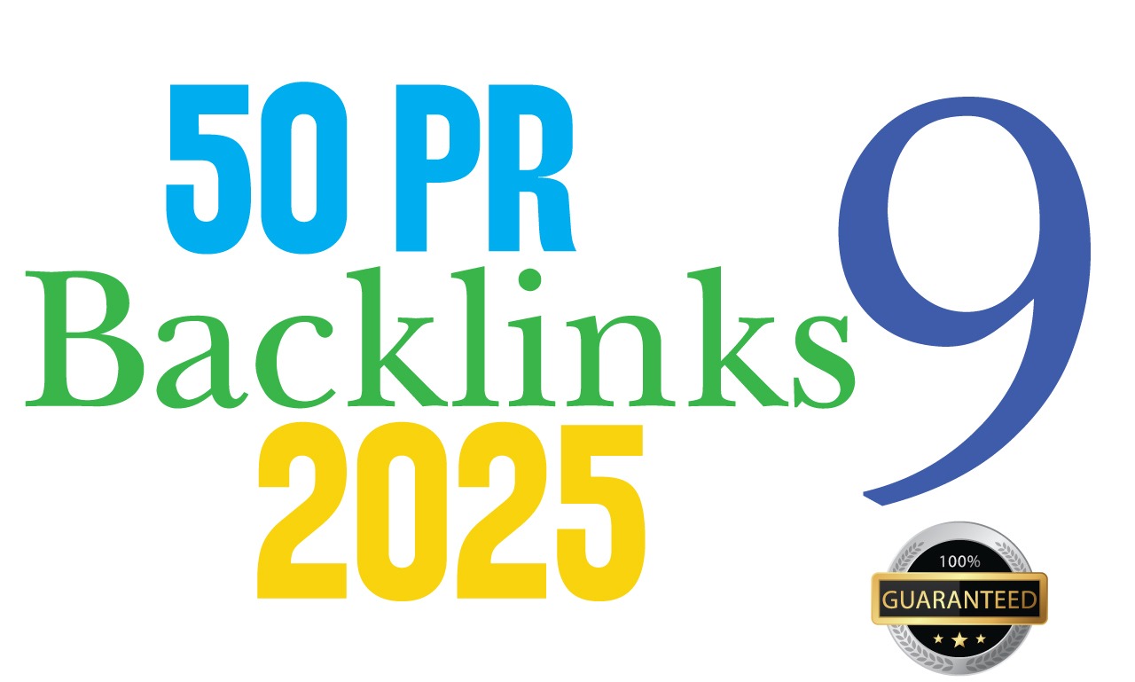 50 PR9 80+ DA High Quality SEO Domain Authority Profile Backlinks 