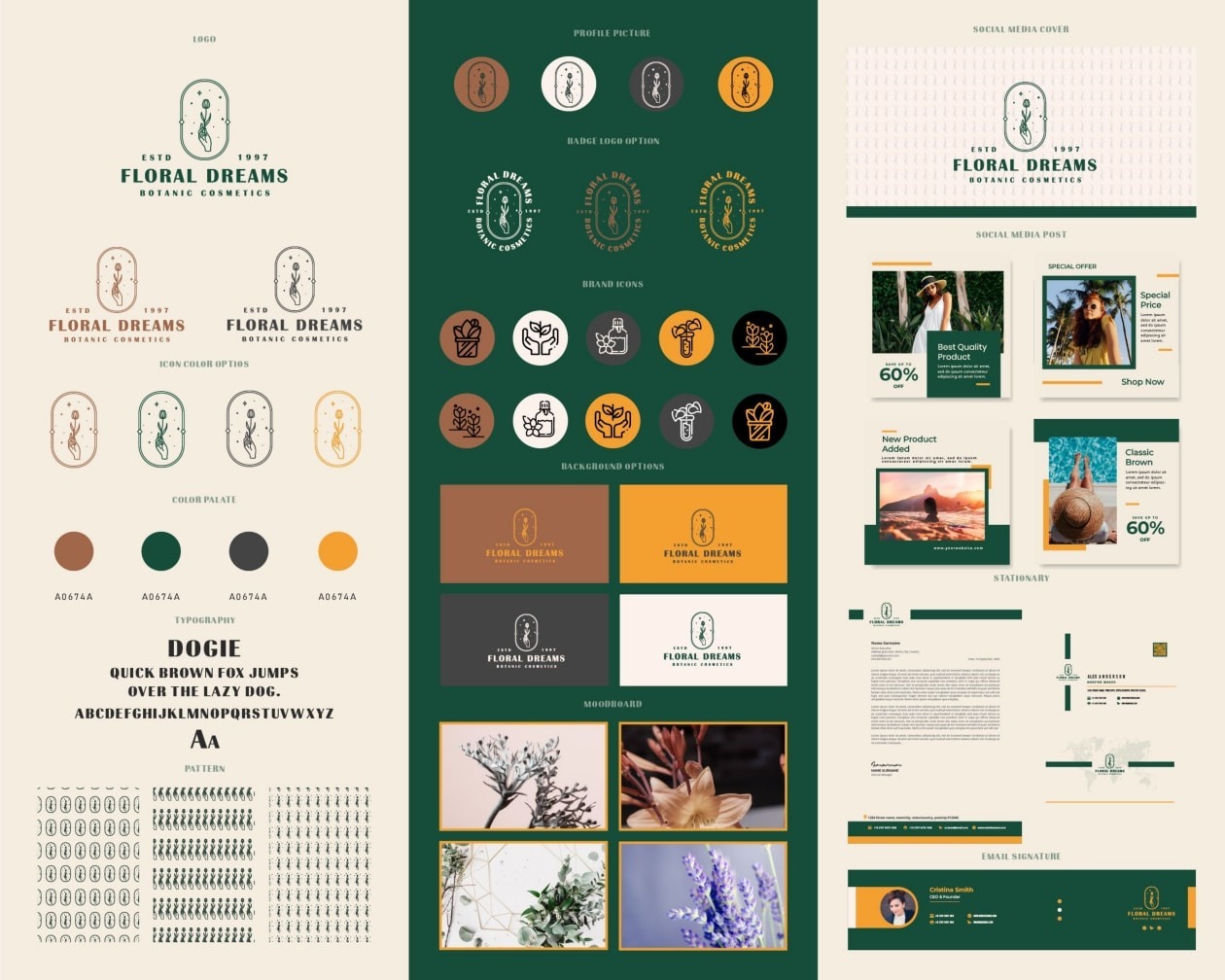 Create logo & brand style guide for you
