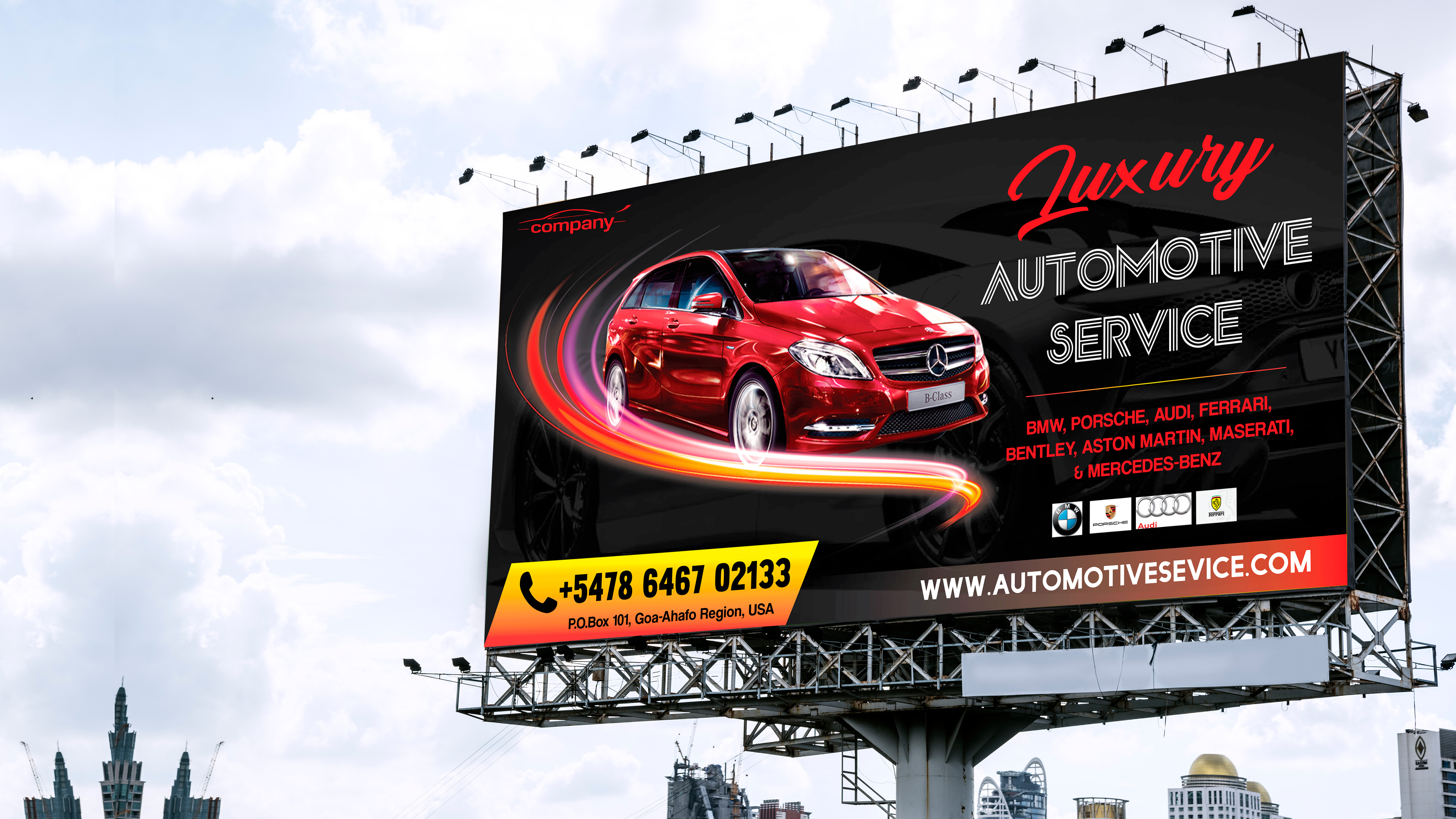 I will do billboard design, yard sign, roll up banner, signage, graphics design, or web banner ads 