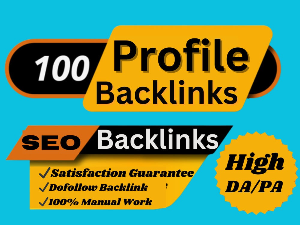 I Will Build 100 High Authority Profile Backlinks for Better Google Ranking