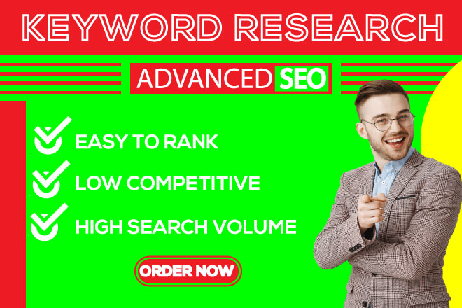 I will do low competition keyword research website for success